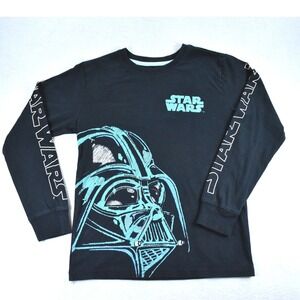 Fifth Sun Star Wars Darth Vader Long Sleeve Graphic Tee Black Kids Size M